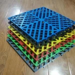Factory direct sales floor tiles plastic garage interlocking modular garage flooring tile drain-thru garage floor tiles