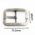 Import Factory Directly sale 40mm Single Pin Metal Center Heel Bar Buckles from China