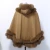 Import factory Latest Ladies winter real  Fox Fur cashmere cape from China
