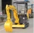 Import Factory price 2.2T small excavator with steel track from China