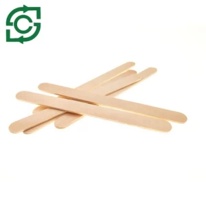 Factory Price Wholesale Printing Disposable Wooden Ice Cream Popsicle Sticks Birchwood Spoon Compostable