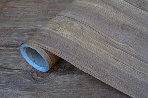 Factory supply durable pvc wood grain decorative film with great price