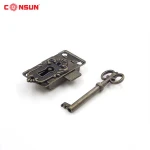 Factory Supply New Product Antique Furniture Lock, High Quality Steel Antique Furniture Hardware Lock