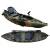 Import Factory wholesale Camouflage or Custom Color 1+1 Seats canoe fishing kayak from China