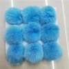 Factory wholesale colorful fox fur pompon/fox fur pom poms