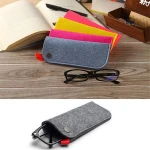 Factory Wholesale Portable Felt Eyeglasses Case Sunglasses Storage Case Pouch Bag Soft Felt Glasses case