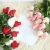 Import Fake Floral Decorative Flowers &amp; Wreaths Red Pink Colors Rose Real Touch Artificial Rose Buds Flowers from China