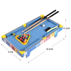 Family Decompression Top Games Blue Mdf Mini Kids Indoor Small Billiards Table
