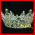 Import Fashion AB Crystal Full Pageant  Round Crown Hair Jewelry For Wedding Women Hair Accessories from China