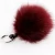 Import fashion accessories 2019/100% genuine raccoon dog fur pom poms ball for hat/acessories/black fur pom poms from China
