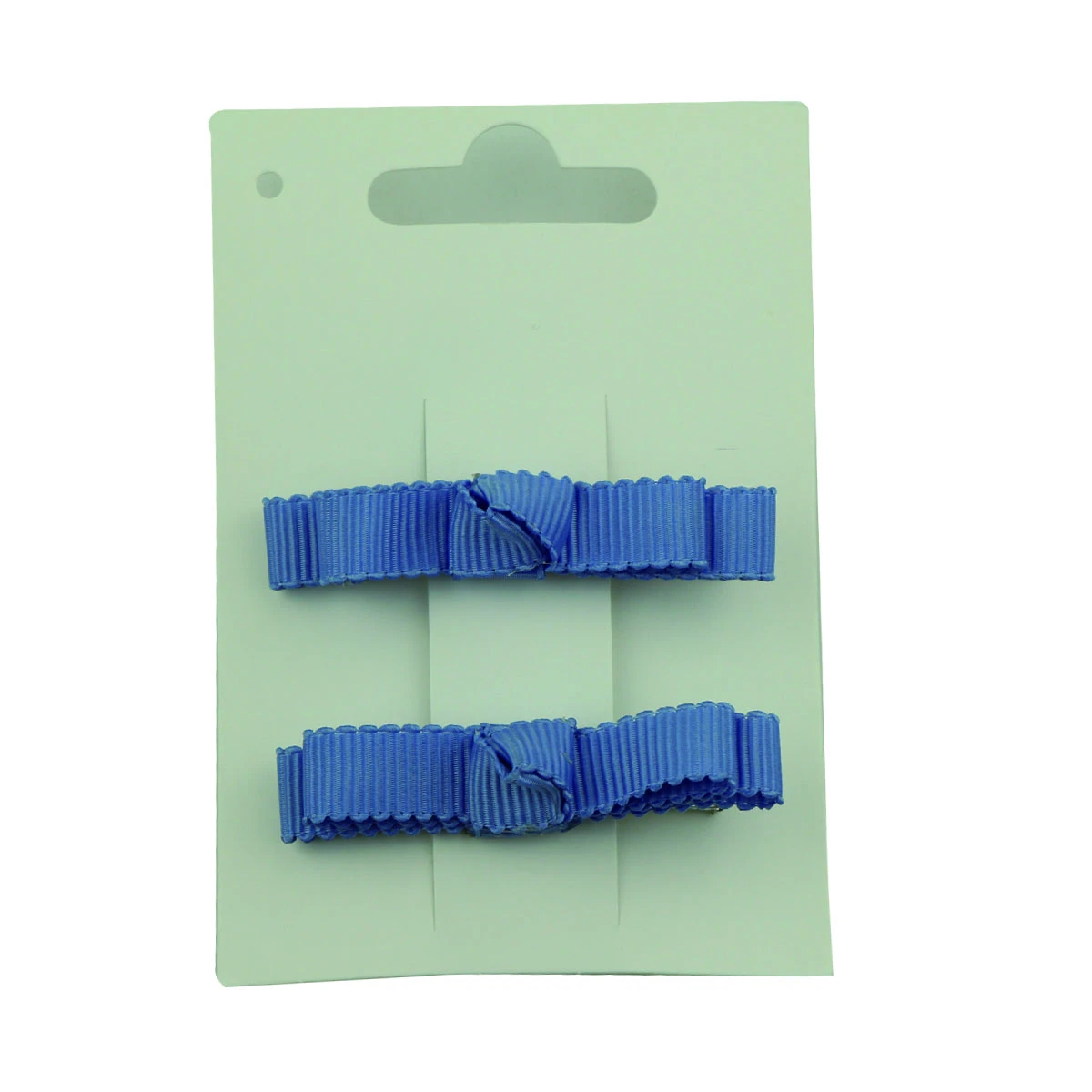 fashion fancy grosgrain ribbon custom bow DIY hair clip teenage girl private label blue ribbon covered hair clip 5644