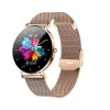 Fashion Smart Watches Women Amoled with  stainless steel  blood pressure oxygen