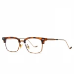 Fashion Square Half Frame Plastic Titanium Glasses Frames Ultralight Men Women Optical Fashion Computer Glasses