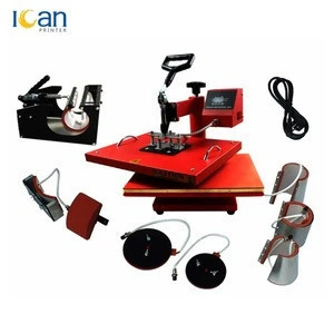 Fashion T-shirt Heat Press Machine Combo Heat Machine Sticker Sublimation Digital Vinyl Transfer Printing Heat Press Machine