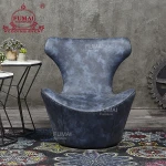 Fashion wing comfortable home decor leather lounge club chair