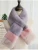 Import Faux rabbit fur stitching scarf ladies winter cute simple warm plush scarf HY080204 from China
