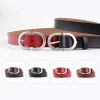 Female Casual Sliver Pin Buckle Genuine Leather Belt For Jeans Women Fashion Waist Belt Good Quality