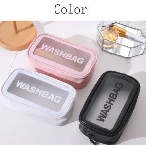 Female Portable PVC Waterproof Travel Makeup Cosmetic Bag Washing Storage Organizer Pouch Case bag