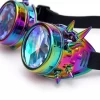 Festival Party Colorful rivet glasses Colorful Glasses Rave Festival EL EDM Sunglasses Kaleidoscope Sunglasses