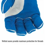 Fireproof Anti Heat Spark Safety Gloves Leather Welding Gloves