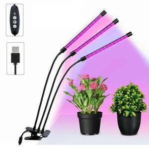 Flexible desktop clip usb led grow light full spectrum plant growth lamp lights  for indoor plants vegetable flower seedling