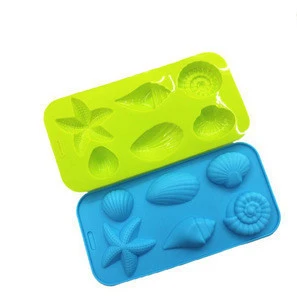 Food Grade Silicone Animal Shape Ice Cube Container Seafood Starfish Ice Cube Tray