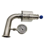 Food Grade Stainless Steel Hygienic Safety Valve Tri Clamp Sanitary Air Pressure Expiratory Valve