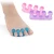 Import Foot care gel  five hole silicone toe separator toe stretcher from China