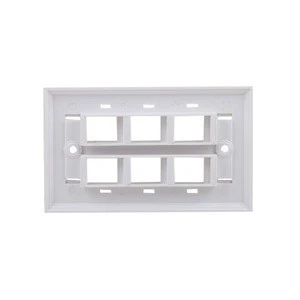 Frame face plate Type RJ45 6 Port Wall Faceplate