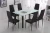 Import Free sample cheap modern tempered glass top dining table/dining room table for sale from China