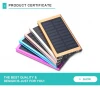 Free Shipping to USA portable solar power bank 20000mah phone battery ultra slim with dual USB solar power bank power banks