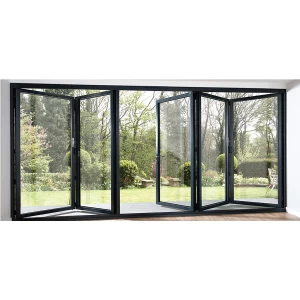 French folding screen aluminum windows and doors made in China factory with high quality casement windows sliding glass doors