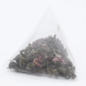 FT001 High quality drink 6g triangle tea bag Private Label Vacuum Active Slimming Tea Rose Oolong Tea