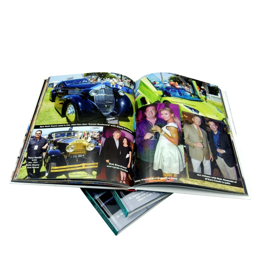 Full color hard cover printing service for books