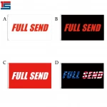 Full Send Banner Flag 3x5 Feet Nelk boys US flag Banner