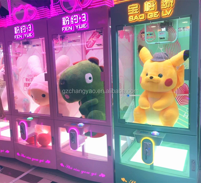 Funny  3S PINK DATE cut the rope game machine Standing Indoor Push Prize Toy Crane Machine for Sale