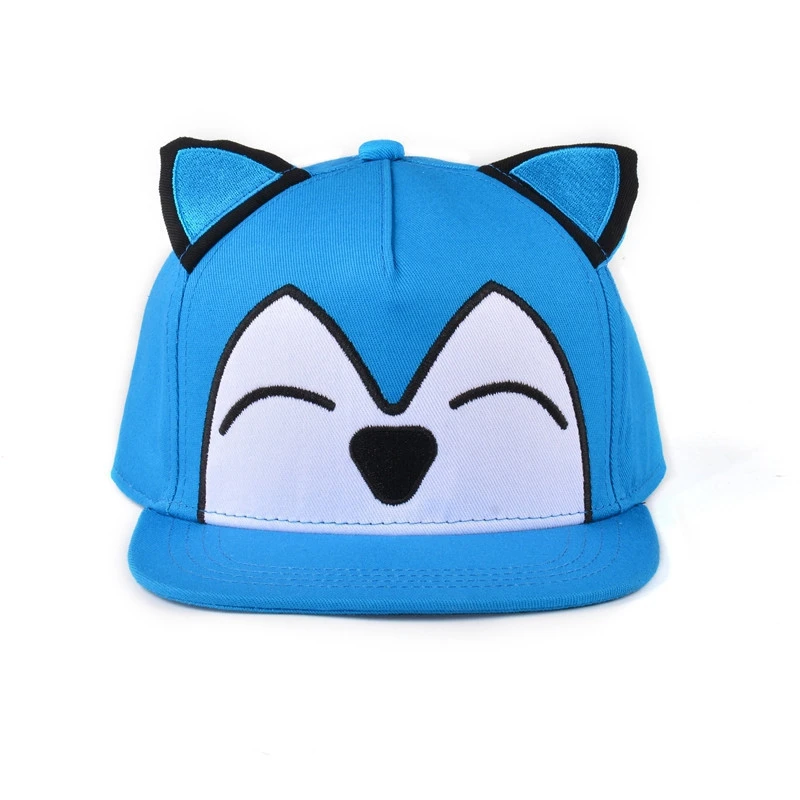 Funny baby snapback hat custom cartoon design kids animal cap