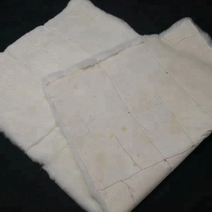Fur Blanket with A Grade High Quality Thick White Rex Rabbit Skin Fur Plate for bed Throw & Home textile