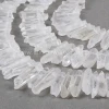 G0707 Clear quartz gemstone aura titanium druzy quartz crystal point loose beads angel jewelry strand