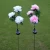 Import garden decorative 3 heads rose outdoor led solar flower light solar lawn light from China