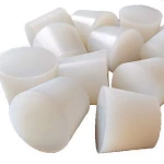 Gelsonlab HSG-253  White Tapered Shaped Solid Silicon Rubber Stopper Lab Stopper