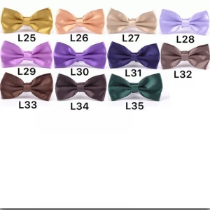 Gentlemen nylon yarn Bow tie nylon cable tie Pure color cheap bow tie bowties