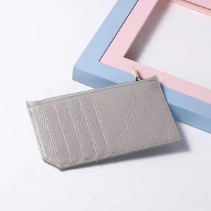 Genuine leather  wallets leather purse leather coin purse  with good quality  factory price shenzhen lily cheng
