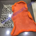 Genuine salted raw sheep skin White Dyed American sheep skin for snow shoes Double Face Sheep Skin