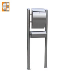 GH-1314R1U1 stainless steel free standing mailbox