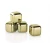 Import Gold color diamond shape stainless steel ice cubes, whiskey ice cube from China