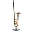 gold mini musical instruments for souvenir mini trombone