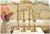 Import gold wedding table home decoration luxury accessories artificial vases flower candlestick centerpieces holders from China
