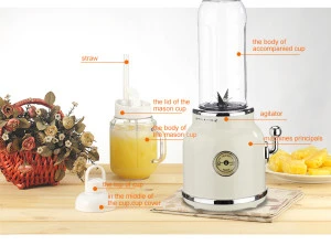 Good sell plastic juicer extractor machine for home commercial portable electric fruit juicer