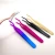 Import Grafting Eyelashes Tweezers Professional Stainless Steel Eyelash Extension Curved Tip Tweezers from China